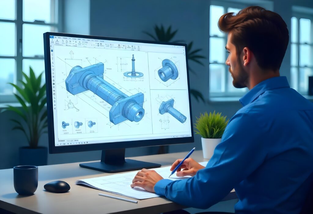 freepik edit a professional civil engineer working on structura